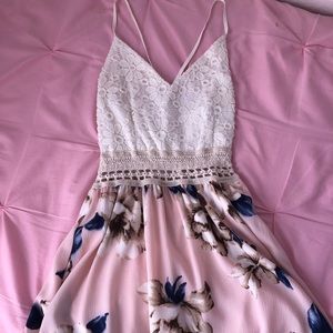 short light pink dress